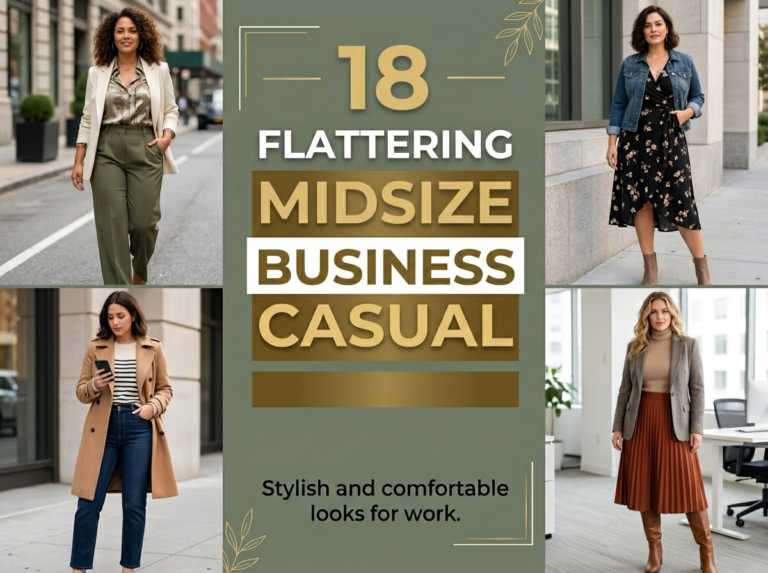 18 Flattering Midsize Business Casual Outfit Ideas