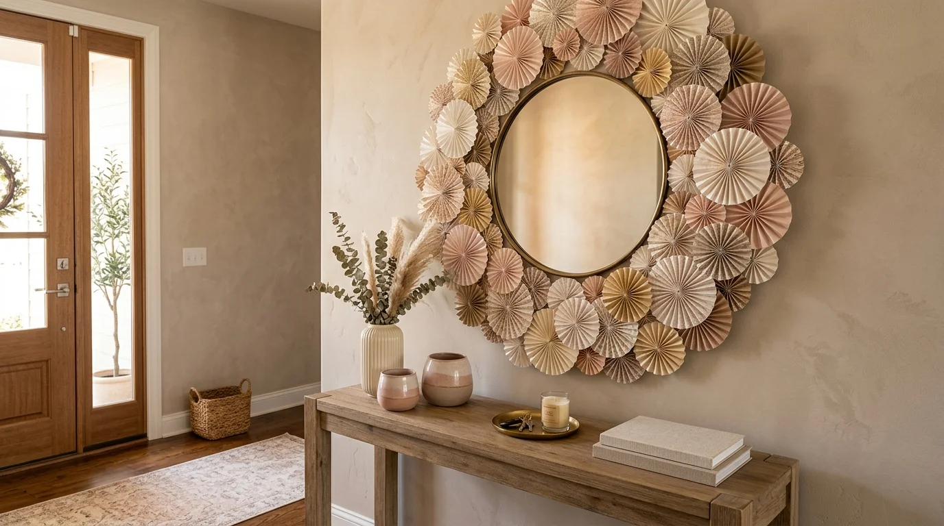 Paper Rosette Mirror