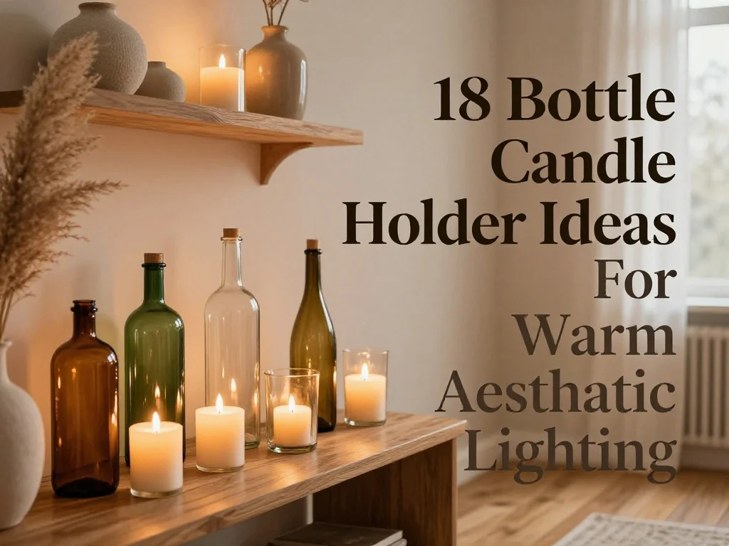18 Bottle Candle Holder Ideas for Warm Aesthetic Lighting