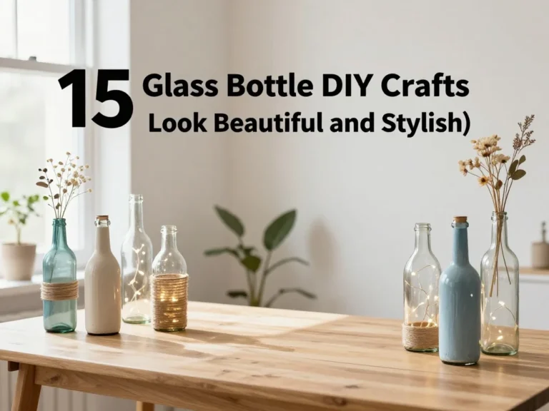15 Glass Bottle DIY Crafts That Look Beautiful and Stylish