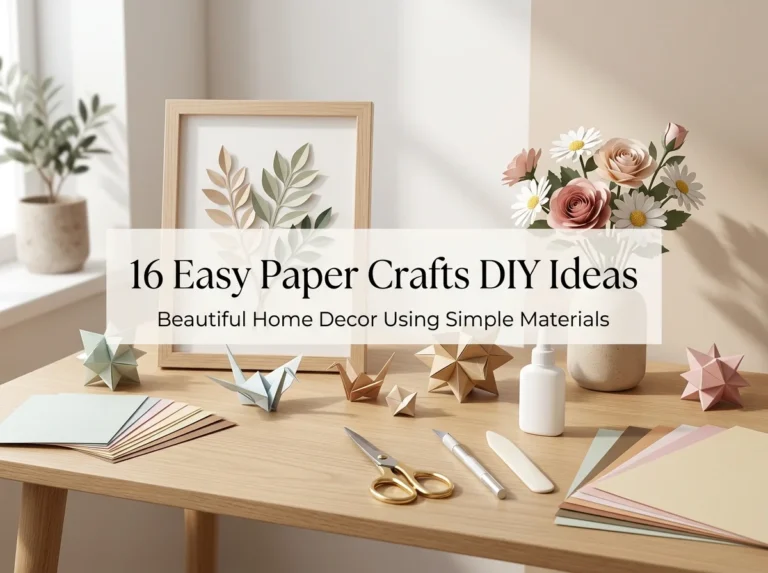 16 DIY Paper Decorations That Make Your Home Look Stylish and Unique