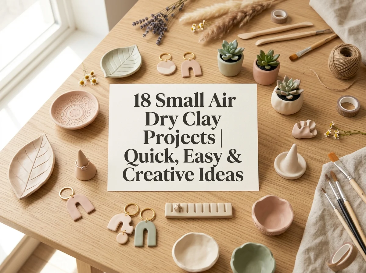 18 Small Air Dry Clay Projects Quick Easy Creative Fun
