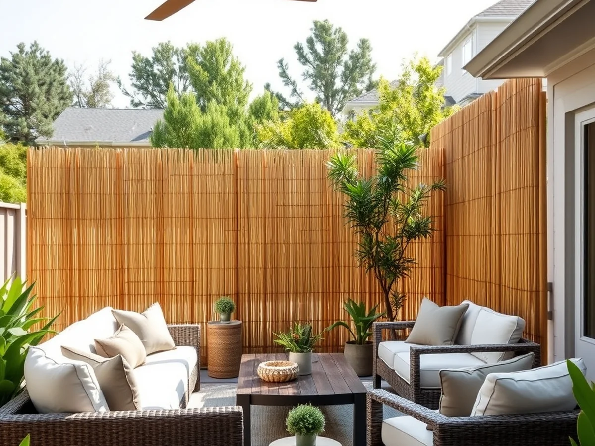 Adding Privacy Screens - outdoor living room ideas