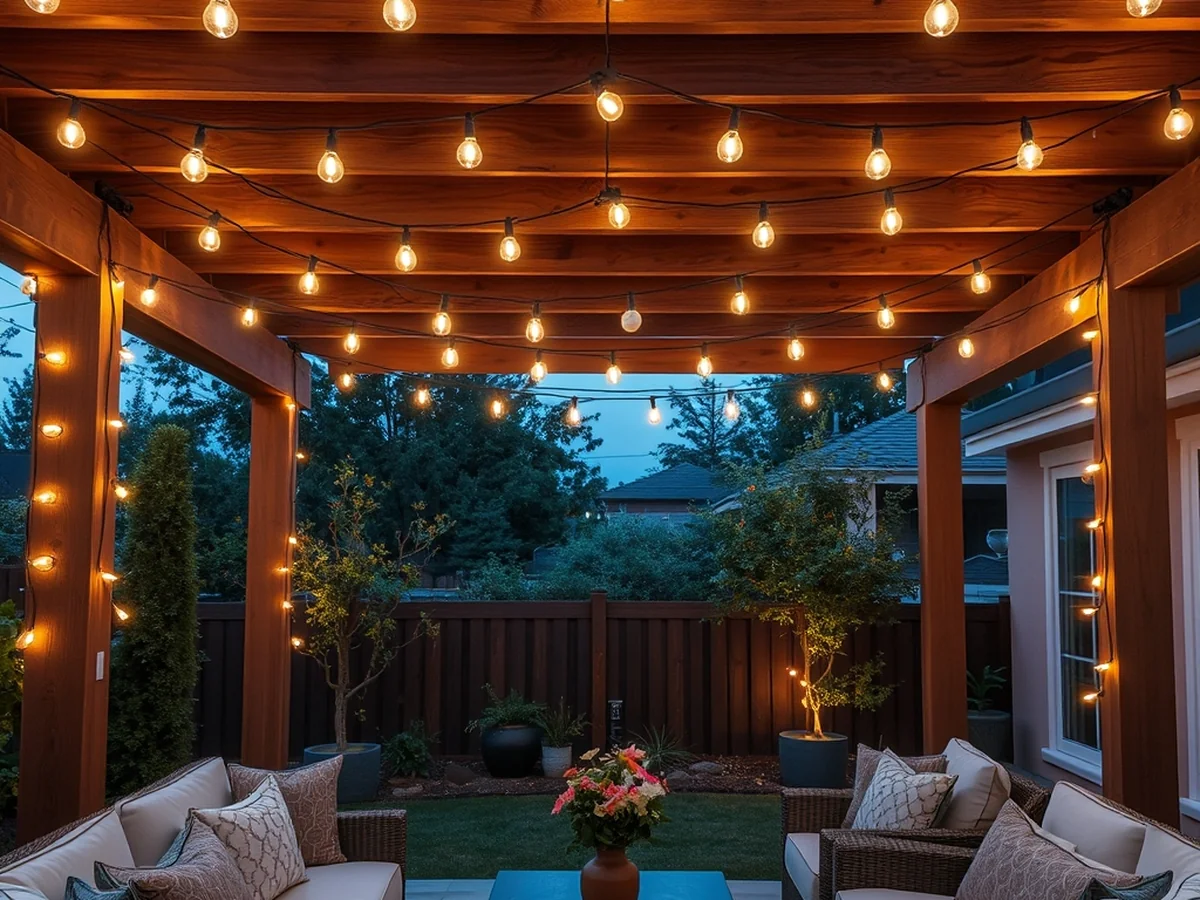 Ambient Lighting Techniques - outdoor living room ideas
