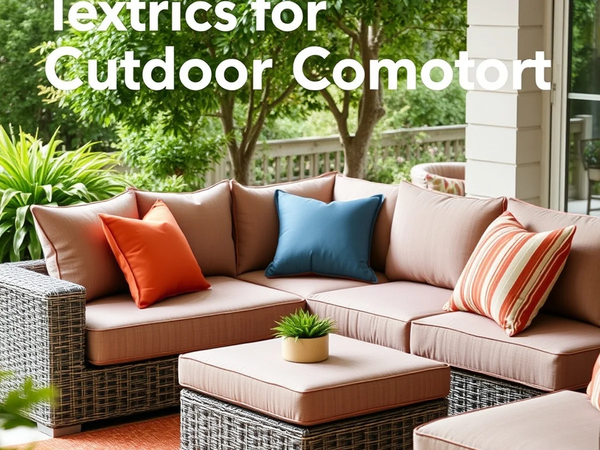 Textiles for Outdoor Comfort - outdoor living room ideas