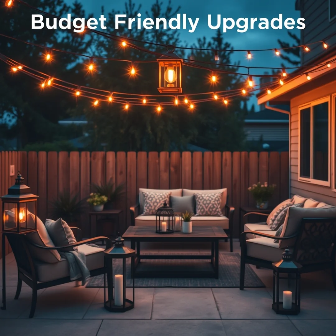 Budget Friendly Upgrades - outdoor living room ideas
