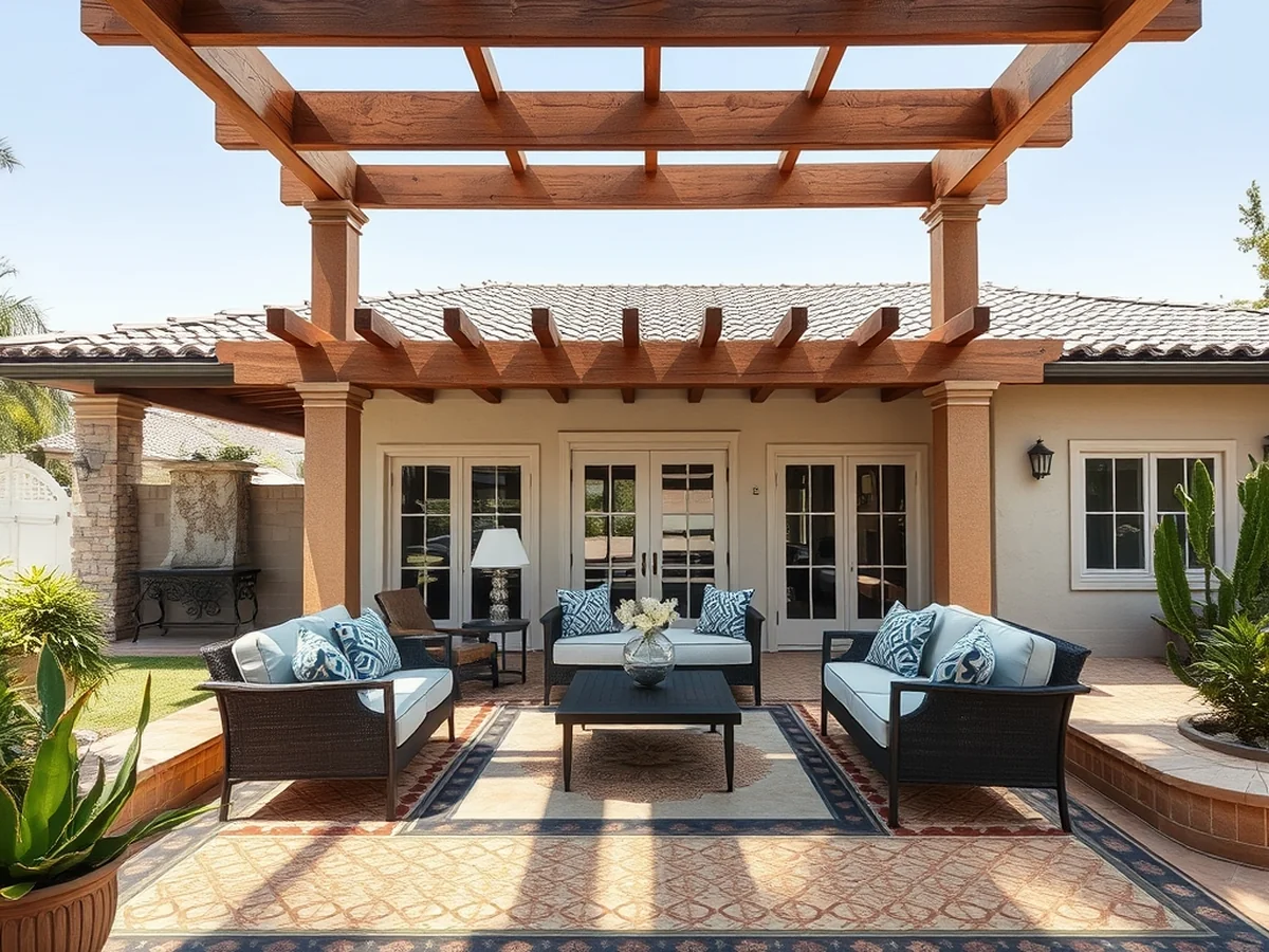 Covered Patio Styling - outdoor living room ideas