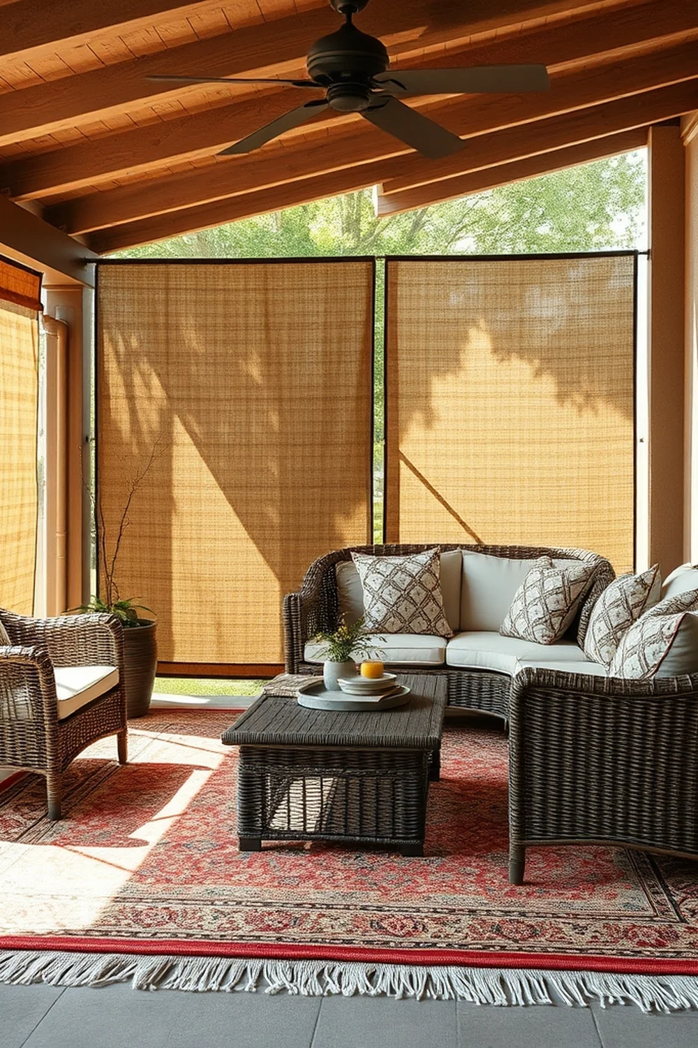 Outdoor Privacy Screen Ideas - outdoor living room ideas