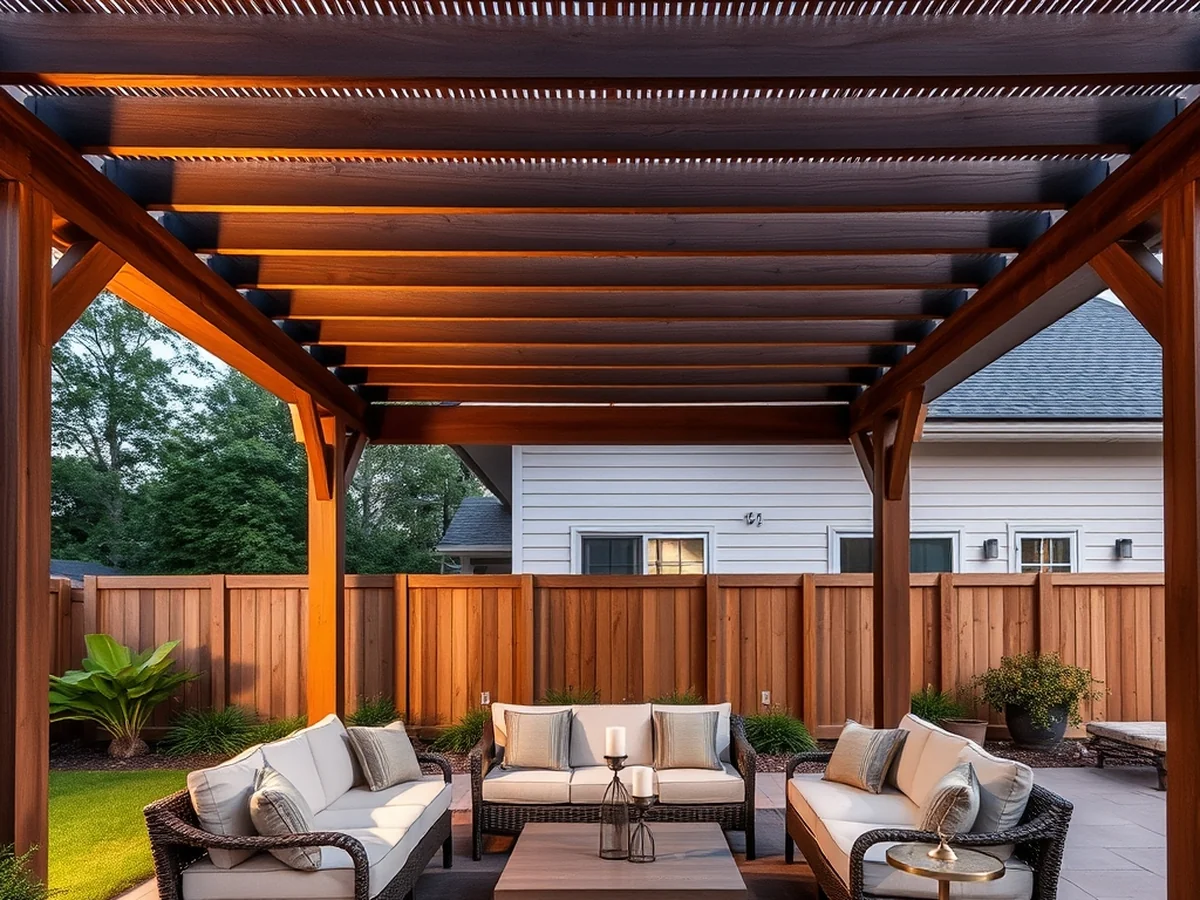 Pergola Shade Structures - outdoor living room ideas