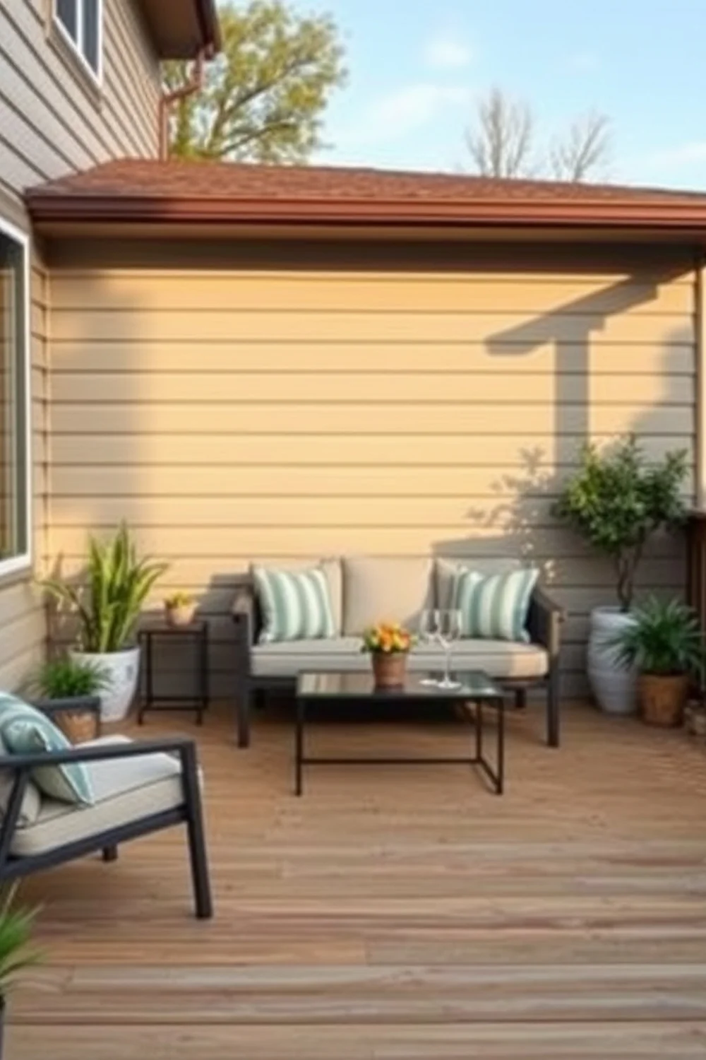 Small Deck Makeovers - outdoor living room ideas