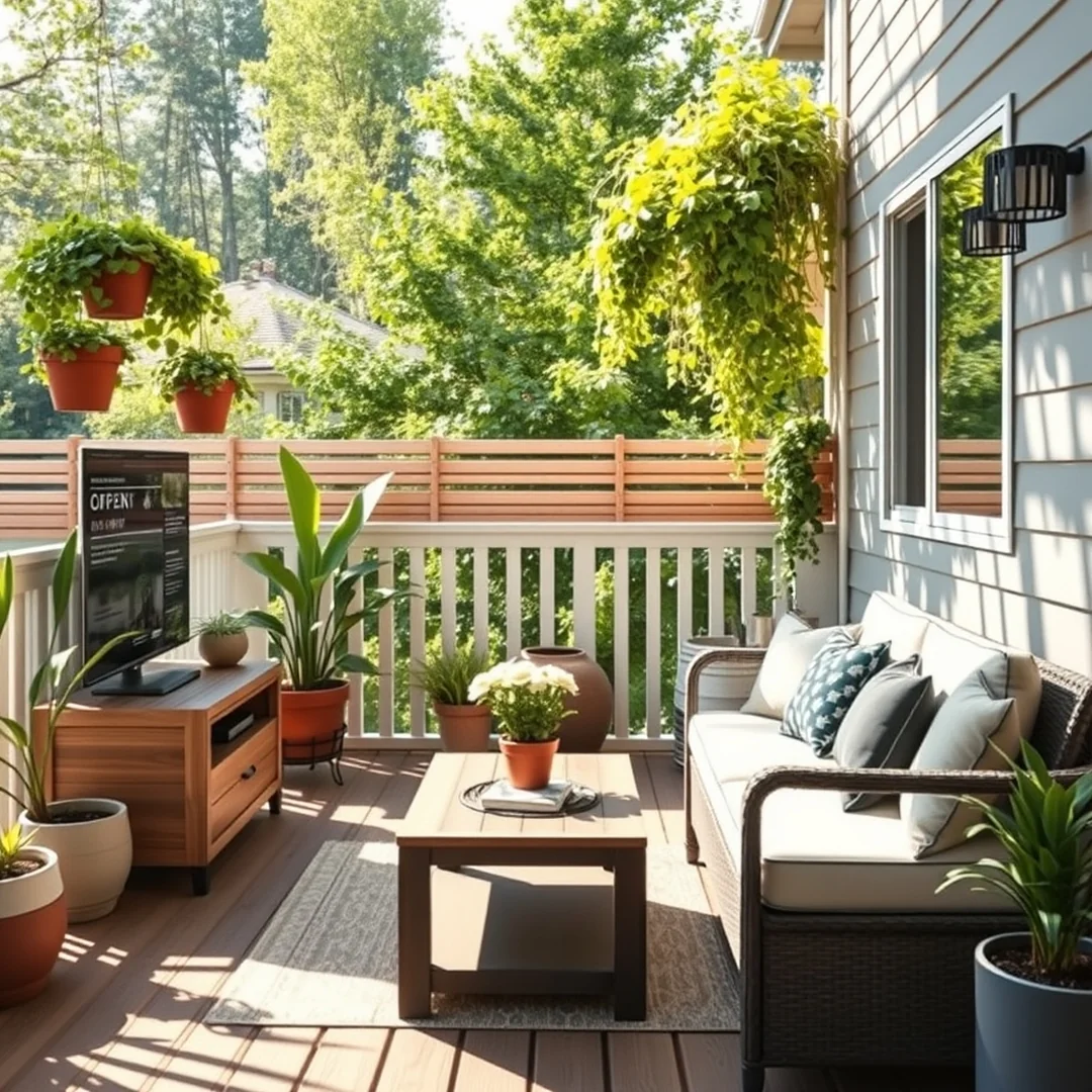 Small Patio Solutions - outdoor living room ideas